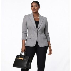 New w/tag ELIE TAHARI x Bergdorf Goodman Size 12 Vintage 90s Virgin Wool Blazer